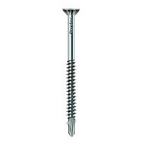 Vis de forage à ailette inox durcisé Ø 4,8 x 38 mm, (paquet de 200 pièces)