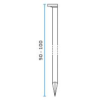 Pointes en bande papier 34° acier clair lisse Ø 28 x 50 mm (pq de 2200 pc+ 2 cart.gaz)